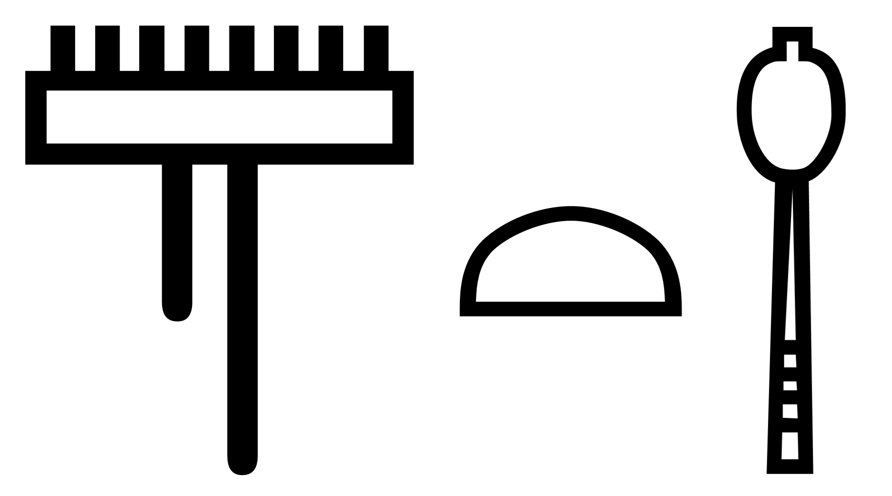 HDt white linen hieroglyphs